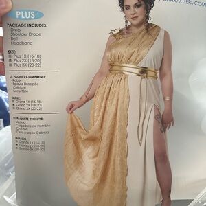 Greek Goddess Halloween Costume Plus Size